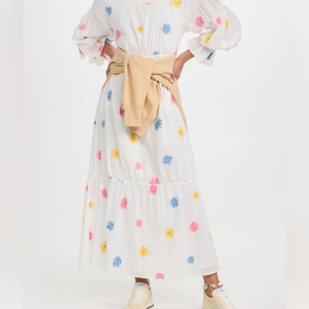 Floral White Maxi Dress